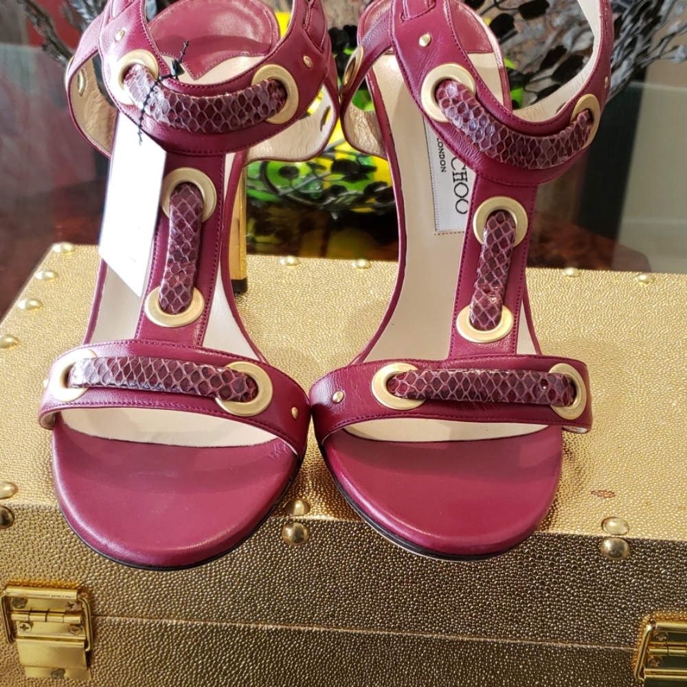 Jimmy Choo Genuine Water Snake Heels